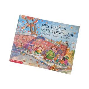 Mrs. Toggle and the Dinosaur (1993) by‎ Robin Pulver Vintage Children's Book